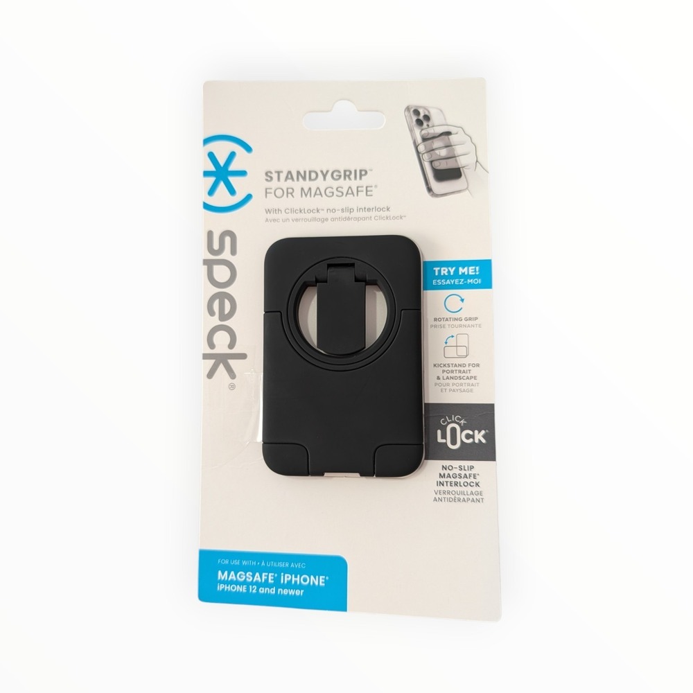 i3-O Speck - ClickLock StandyGrip for Apple iPhones with Magsafe - Black‎